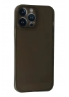 Mey İthalat®  iPhone 13 Pro Max Kılıf PP Ultra İnce Kapak - Gri