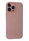 Mey İthalat®  iPhone 13 Pro Max Kılıf PP Ultra İnce Kapak - Pembe