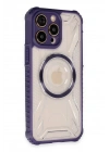 Mey İthalat®   iPhone 13 Pro Max Kılıf Prag Magneticsafe Kapak - Derin Mor