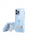 Mey İthalat®  iPhone 13 Pro Max Kılıf Rolet Stand Kapak - Sierra Blue