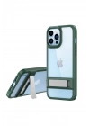 Mey İthalat®  iPhone 13 Pro Max Kılıf Rolet Stand Kapak - Yeşil