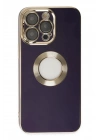 Mey İthalat®  iPhone 13 Pro Max Kılıf Store Silikon - Derin Mor