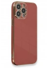 Mey İthalat®  iPhone 13 Pro Max Kılıf Volet Silikon - Kırmızı