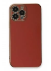 Mey İthalat®  iPhone 13 Pro Max Kılıf Volet Silikon - Kırmızı