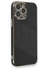 Mey İthalat®  iPhone 13 Pro Max Kılıf Volet Silikon - Siyah
