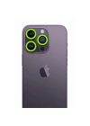 Mey İthalat®  iPhone 13 Pro Max Neon Fosforlu Kamera Lens - Yeşil