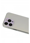 Mey İthalat®  iPhone 13 Pro Max Rainbow Kamera Lens Koruma Cam - Mor