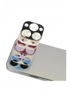 Mey İthalat®  iPhone 13 Pro Max Rainbow Kamera Lens Koruma Cam - Mor