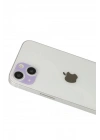 Mey İthalat®  iPhone 13 Rainbow Kamera Lens Koruma Cam - Mor