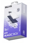 Mey İthalat®   iPhone 14 Bilvis 5in1 5D Magic Hayalet Cam Ekran Koruyucu - Siyah