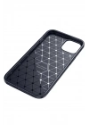 Mey İthalat®  iPhone 14 Kılıf Auto Focus Karbon Kapak - Lacivert
