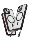 Mey İthalat®  iPhone 14 Kılıf Enka Magsafe Silikon Kılıf - Siyah