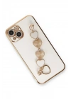 Mey İthalat®  iPhone 14 Kılıf Esila Silikon - Beyaz