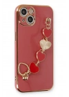 Mey İthalat®  iPhone 14 Kılıf Esila Silikon - Kırmızı