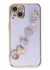 Mey İthalat®  iPhone 14 Kılıf Esila Silikon - Lila