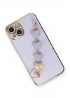 Mey İthalat®  iPhone 14 Kılıf Esila Silikon - Lila