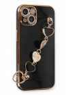 Mey İthalat®  iPhone 14 Kılıf Esila Silikon - Siyah