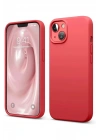Mey İthalat®  iPhone 14 Kılıf First Silikon - Kırmızı