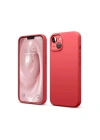 Mey İthalat®  iPhone 14 Kılıf First Silikon - Kırmızı