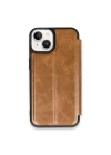 Mey İthalat®   iPhone 14 Kılıf Flip Cover - Taba