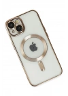 Mey İthalat®  iPhone 14 Kılıf Kross Magneticsafe Kapak - Gold