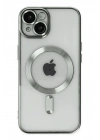 Mey İthalat®  iPhone 14 Kılıf Kross Magneticsafe Kapak - Gümüş