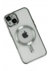 Mey İthalat®  iPhone 14 Kılıf Kross Magneticsafe Kapak - Gümüş