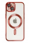 Mey İthalat®  iPhone 14 Kılıf Kross Magneticsafe Kapak - Kırmızı