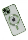 Mey İthalat®  iPhone 14 Kılıf Kross Magneticsafe Kapak - Koyu Yeşil