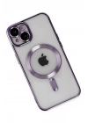 Mey İthalat®  iPhone 14 Kılıf Kross Magneticsafe Kapak - Mor