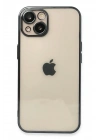 Mey İthalat®  iPhone 14 Kılıf  Lensli Silikon - Siyah