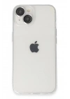 Mey İthalat®  iPhone 14 Kılıf Luko Lens Silikon - Gümüş
