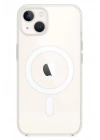 Mey İthalat®  iPhone 14 Kılıf Magneticsafe Şeffaf Silikon - Şeffaf
