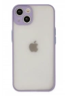 Mey İthalat®  iPhone 14 Kılıf Montreal Silikon Kapak - Mor