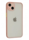Mey İthalat®  iPhone 14 Kılıf Montreal Silikon Kapak - Pembe