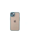 Mey İthalat®  iPhone 14 Kılıf Montreal Silikon Kapak - Yeşil