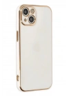 Mey İthalat®  iPhone 14 Kılıf Volet Silikon - Beyaz