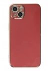 Mey İthalat®  iPhone 14 Kılıf Volet Silikon - Kırmızı