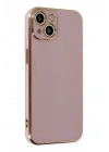 Mey İthalat®  iPhone 14 Kılıf Volet Silikon - Mor