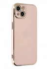 Mey İthalat®  iPhone 14 Kılıf Volet Silikon - Pembe