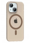 Mey İthalat®   iPhone 14 PC Blank Magsafe Kapak - Çöl Titanyum