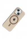 Mey İthalat®   iPhone 14 PC Blank Magsafe Kapak - Çöl Titanyum