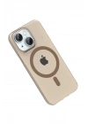 Mey İthalat®   iPhone 14 PC Blank Magsafe Kapak - Çöl Titanyum