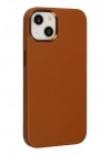 Mey İthalat®  iPhone 14 Plus Kılıf Asya Deri Silikon - Kahverengi