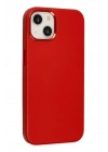 Mey İthalat®  iPhone 14 Plus Kılıf Asya Deri Silikon - Kırmızı