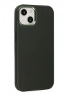 Mey İthalat®  iPhone 14 Plus Kılıf Asya Deri Silikon - Koyu Yeşil