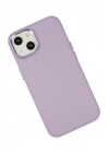 Mey İthalat®  iPhone 14 Plus Kılıf Asya Deri Silikon - Lila