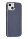 Mey İthalat®  iPhone 14 Plus Kılıf Asya Deri Silikon - Mor