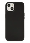 Mey İthalat®  iPhone 14 Plus Kılıf Asya Deri Silikon - Siyah