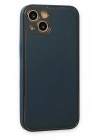 Mey İthalat®  iPhone 14 Plus Kılıf Coco Deri Silikon Kapak - Yeşil